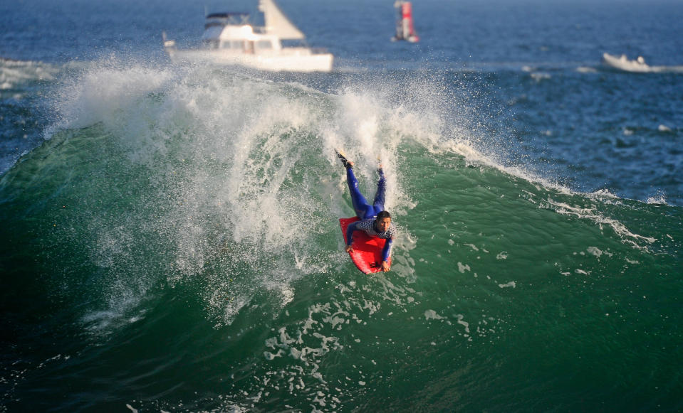 Pacific Storm Brings High Surf To Southern California