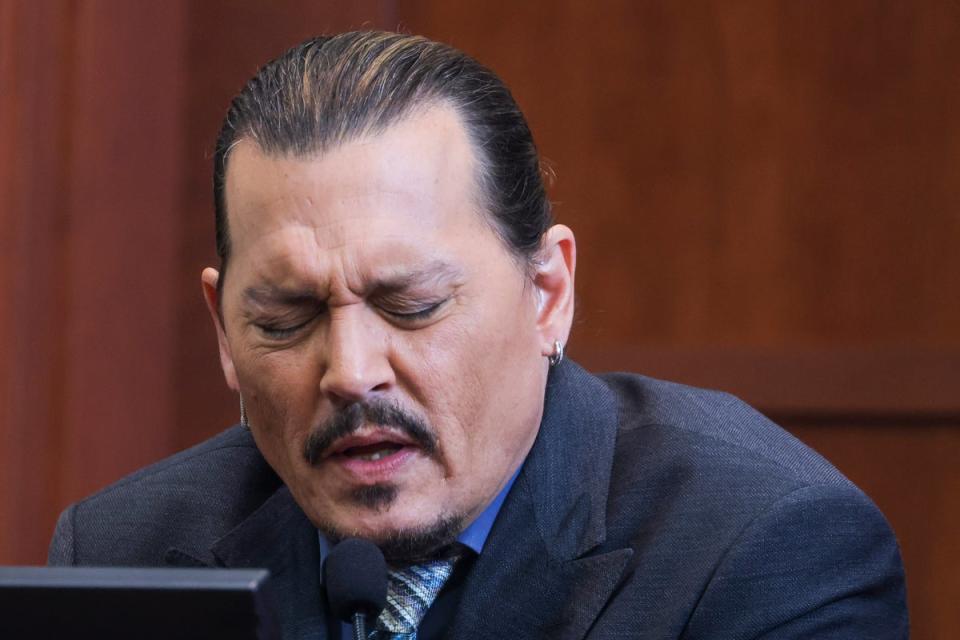Johnny Depp regresó al estrado el 25 de mayo para testificar en el juicio (AP)