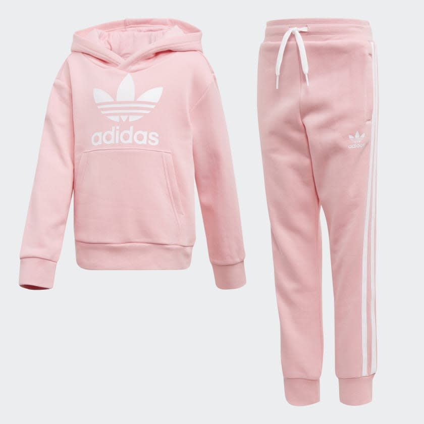 Kids’ Trefoil Hoodie Set. Image via Adidas.