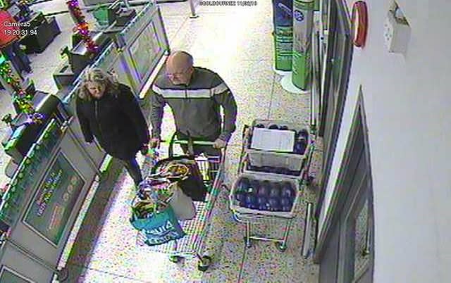 David Pomphret and his wife Ann Marie shopping in Asda