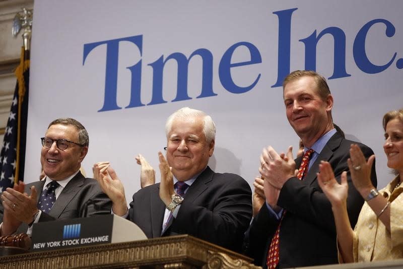 Then-CEO Joe Ripp at Time Inc public offering at the NYSE. (Reuters)