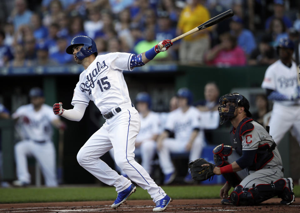 Kansas City Royals’ Whit Merrifield (AP Photo/Orlin Wagner)