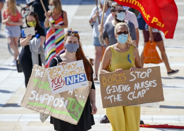 NHS national pay protest