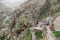 A view of Rabban Hormizd Monastery is seen in Alqosh