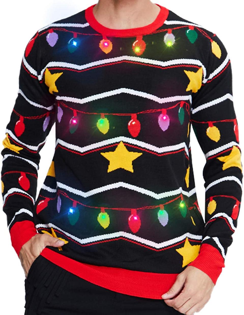 light up christmas sweater