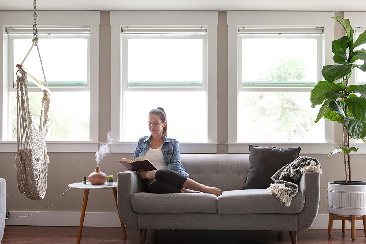 woman on couch