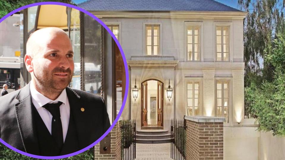 Pictured: Celebrity chef George Calombaris and his Toorak home. Images: Getty