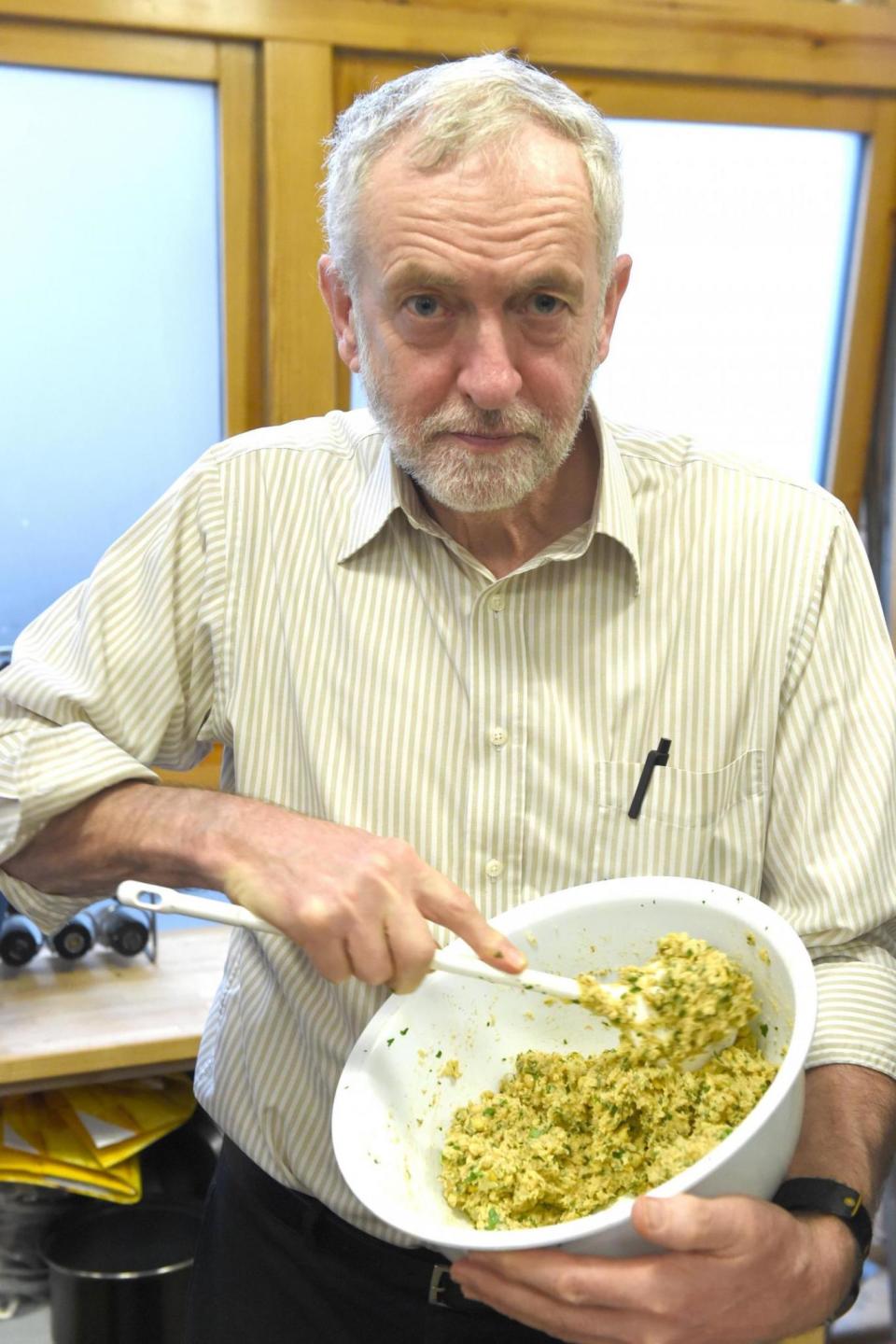 Foodie: Mr Corbyn said he has been anjoying trying more vegan food (JEREMY SELWYN)