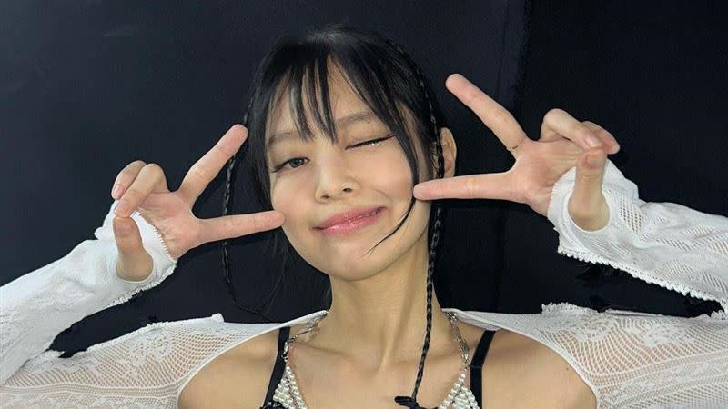 18日的演唱會進行期間，4位成員中「Jennie」的台灣Google搜尋熱度最高。（圖／翻攝自Jennie IG）