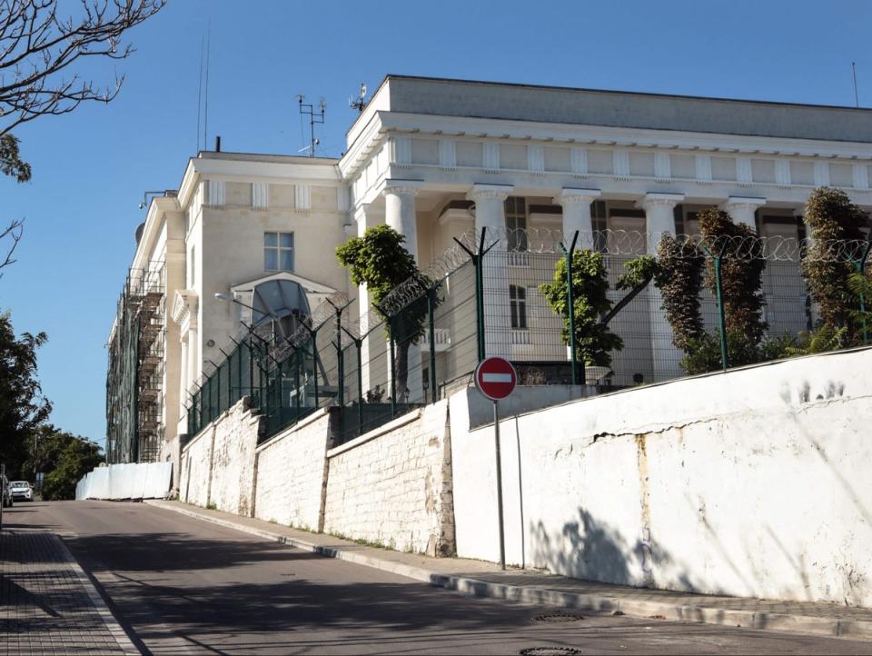 The headquarters of Russia’s Black Sea Fleet in Sevastopol (AFP via Getty Images)