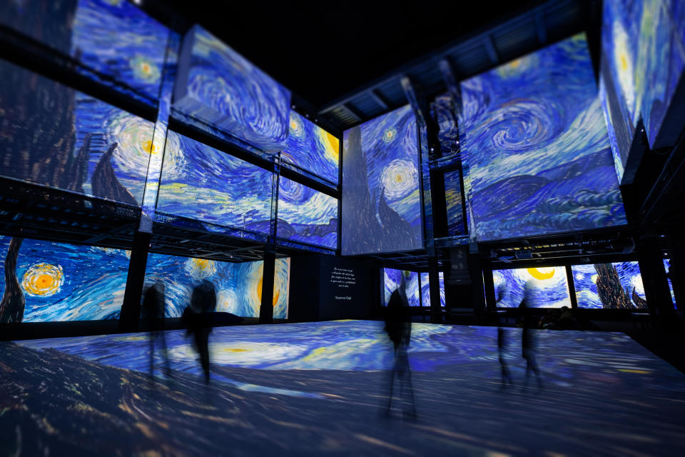 <p>An exhibition featuring artworks by 19th century Dutch master Vincent Van Gogh that employs high-definition image projection technology will be held in Taipei early next year, the show’s organizer said Thursday. (Courtesy of JUSTLIVE)</p>
