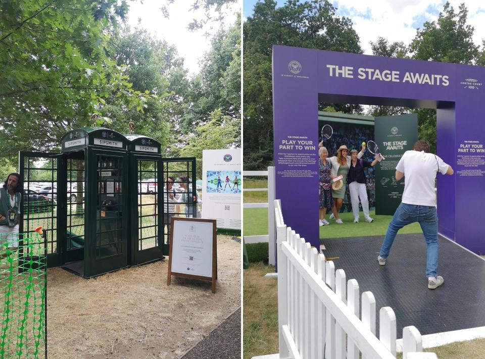 Games and photo opportunities in the queue at the 2022 Wimbledon Championship.