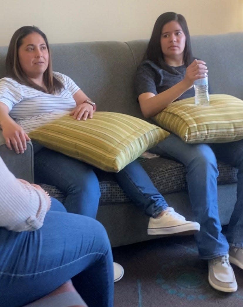 Alondra Nevarez (left) and Kristene Chapa (right) were interviewed for a documentary nearly 10 years after the Portland park attack that changed Chapa's life. The documentary, directed by Charlie Minn, is expected to premiere in late 2022.