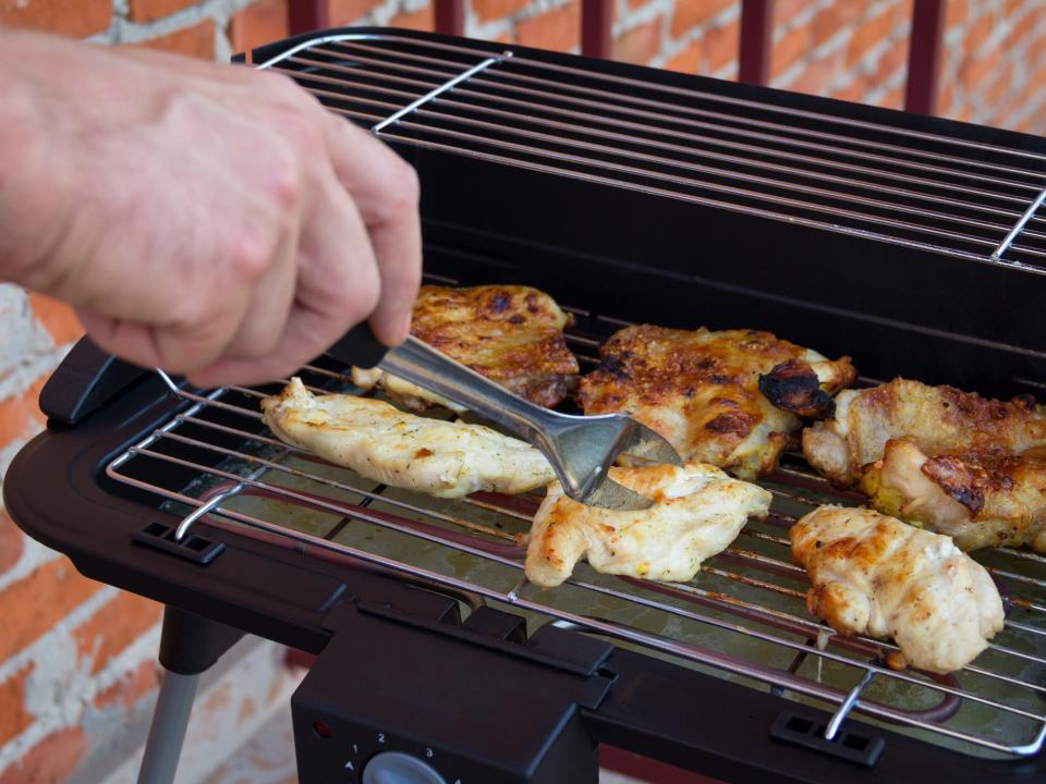 grilling chicken