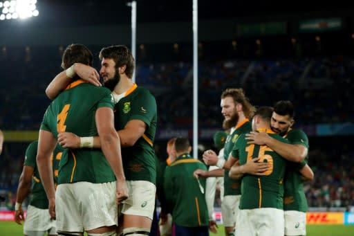 South Africa are the only side who can pose a threat to England says former All Blacks fly-half Andrew Mehrtens