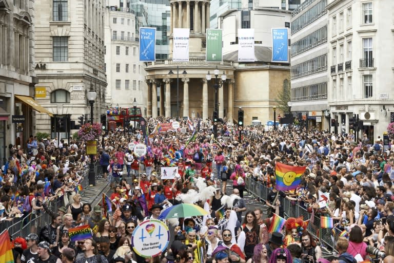 Saturday's march marks the 50th anniversary that homosexuality was decriminalised in England and Wales