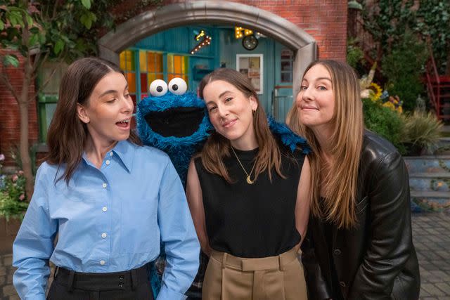 RICHARD TERMINE/Sesame Workshop Haim and Cookie Monster