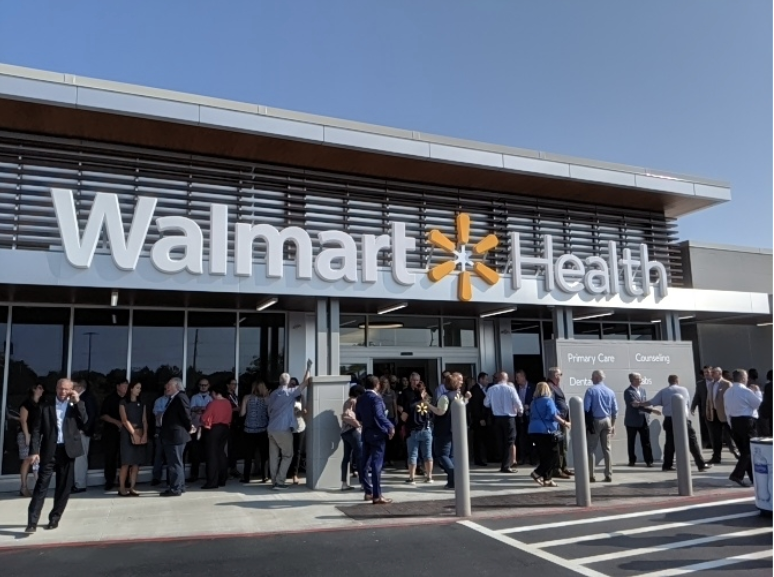 Walmart opens its first health focused store.