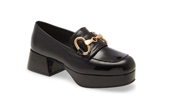 jeffrey campbell, black loafer, platform loafer, chunky sole loafer