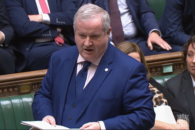 SNP Westminster leader Ian Blackford speaks during Prime Minister's Questions