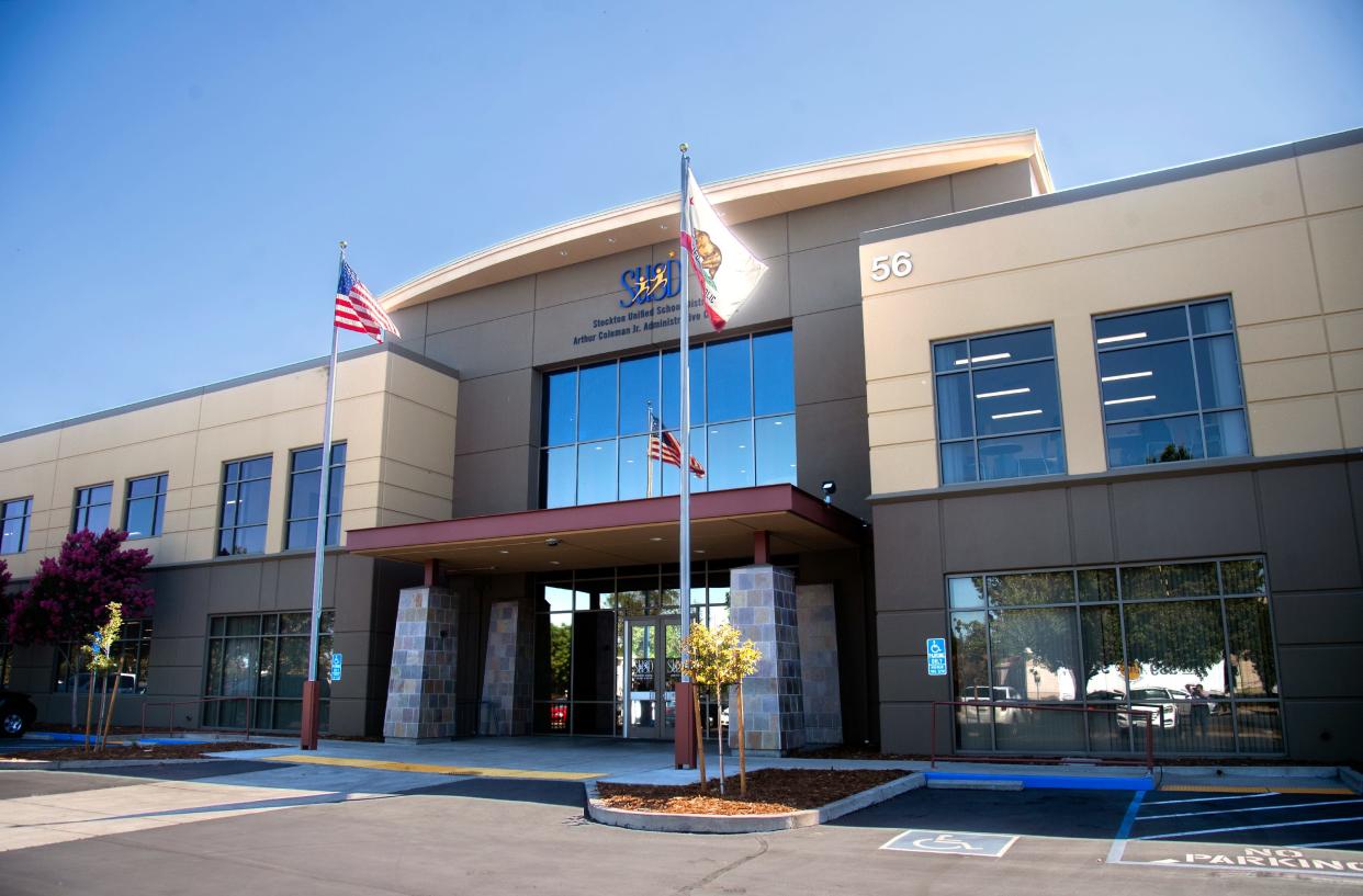 The Stockton Unified School District's Arthur Coleman Jr. Administrative Complex is located at 56 South Lincoln Street in downtown Stockton on July 13, 2022.