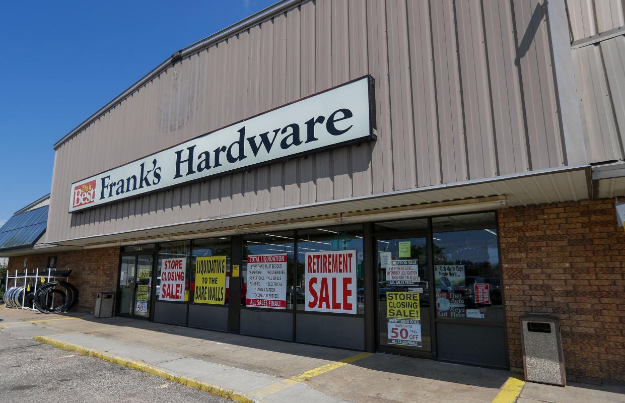 Frank's Hardware is seen on July 28 at 5444 U.S. 10 E. Stevens Point. The store, which was owned and operated by the Klein family since opening its doors in 1941, is now closed.