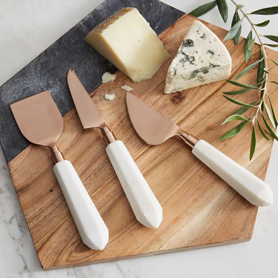 Copper + Marble Cheese Knives