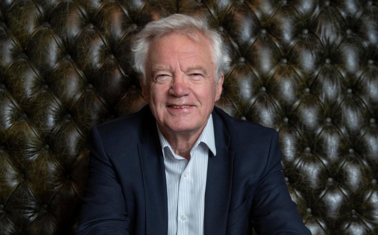 Former Brexit secretary David Davis photographed for The Telegraph