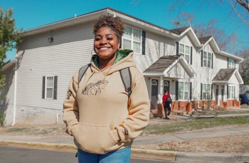 FAMU student Ashona Graves won a naming contest that was held by university housing to name FAMU's recently acquired apartment complexes "Rattler Pointe."