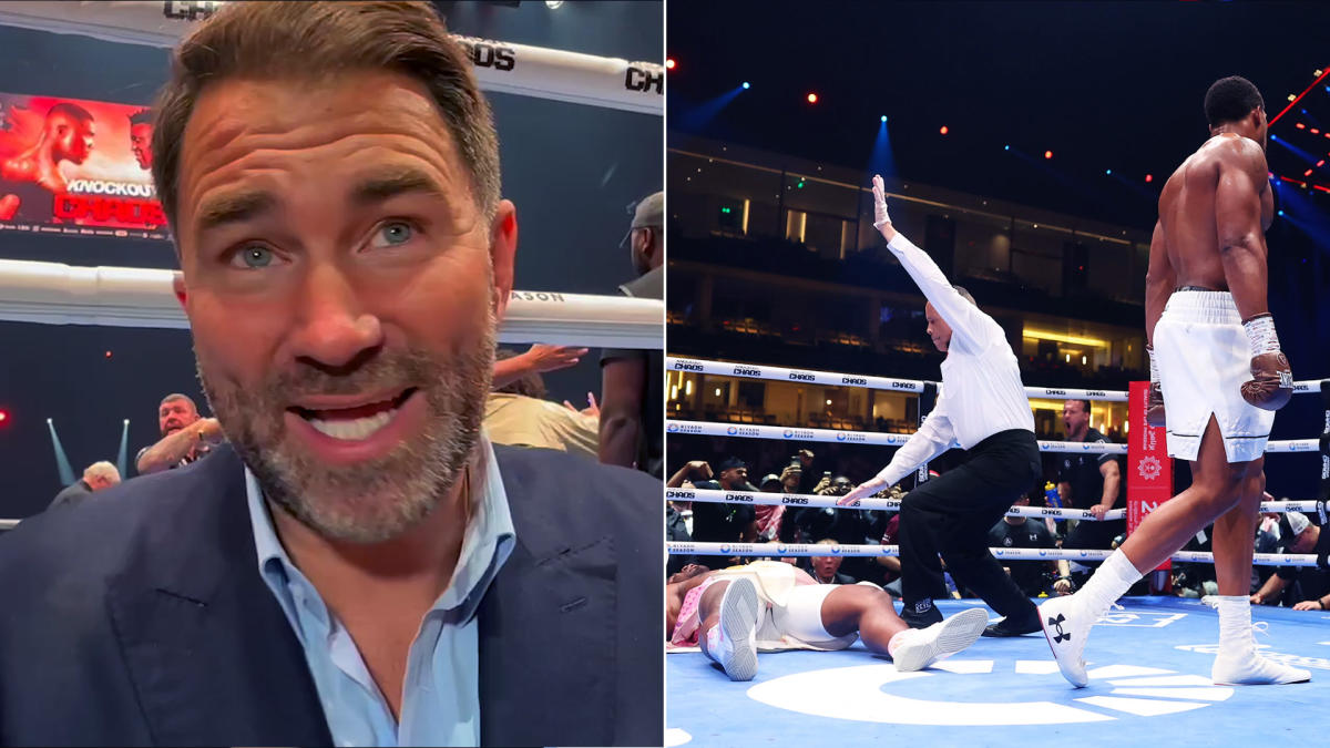 Eddie Hearn reagiert auf Anthony Joshuas KO gegen Francis Ngannou: „So kann man nicht oft KO geschlagen werden“