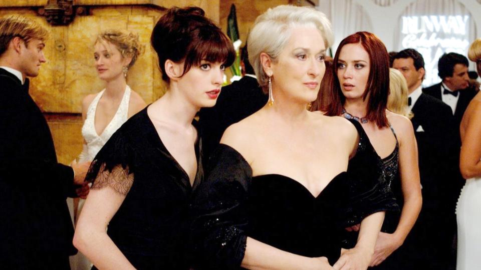 Anne Hathaway and Meryl Streep in the Devil Wears Prada