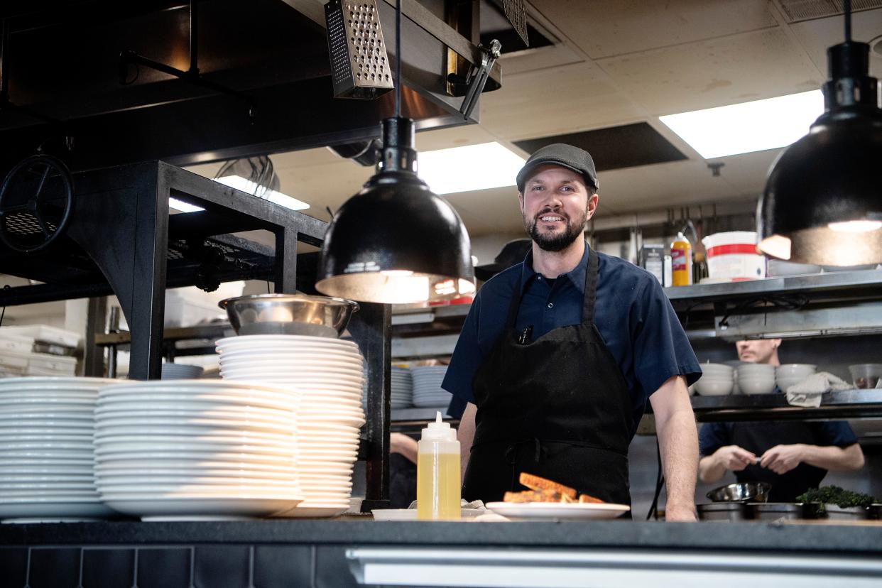 Jason Sweeney, chef de cuisine at Asheville Proper in the Grove Arcade, March 25, 2022.