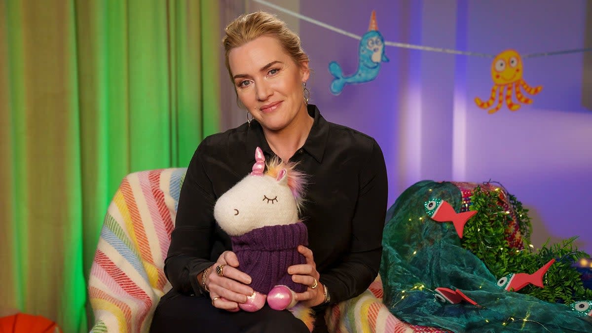 Kate Winslet will be delighting young viewers of CBeebies Bedtime Stories on December 19  (BBC)