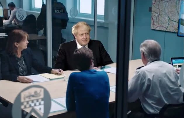 Led By Donkeys superimposed an image of Boris Johnson into the BBC One drama Line Of Duty (Photo: Twitter @ByDonkeys)