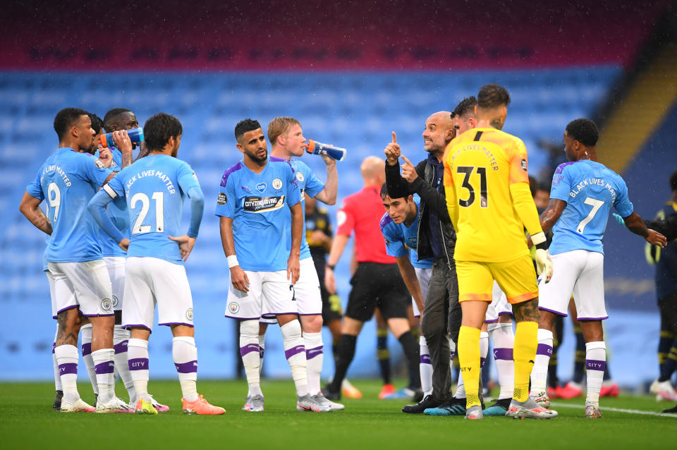 With a lack of training, and a shortage of match-fitness, all Premier League games will include a drinks break half way through each half of football for the remainder of the season. Every player has their own designated drinks bottle, in line with government regulations.