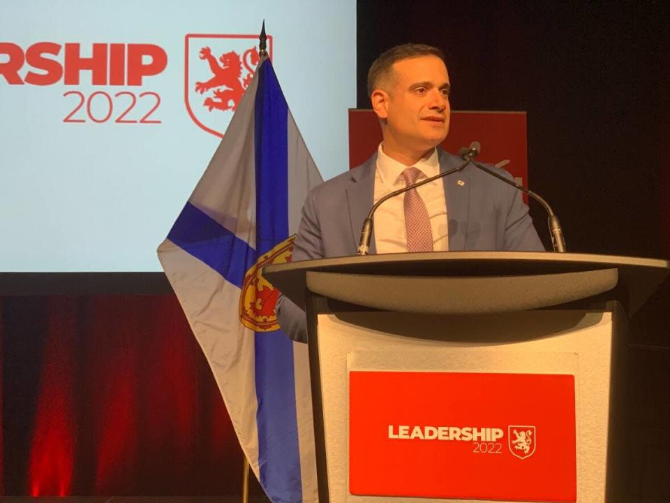Yarmouth MLA Zach Churchill was elected the new leader of the Nova Scotia Liberal Party on Saturday. (Michael Gorman/CBC - image credit)