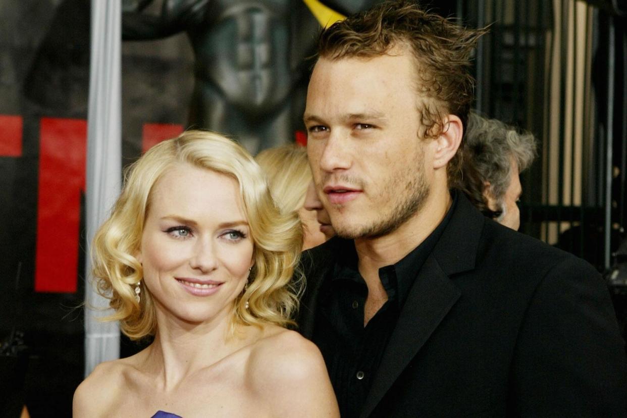 Tribute: Naomi Watts has paid tribute to ex-boyfriend Heath Ledger: Carlo Allegri/Getty Images