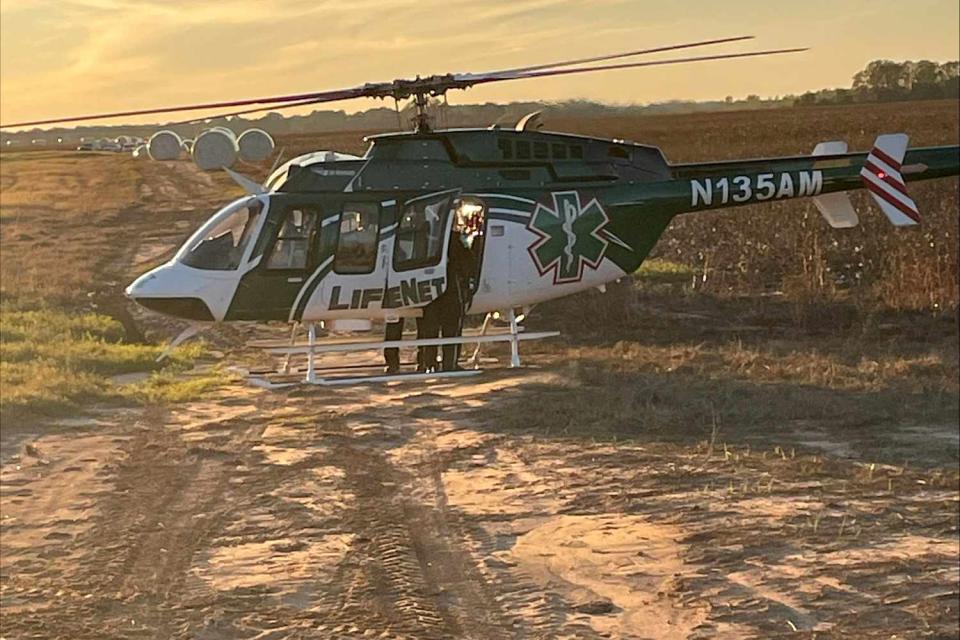 <p>Texas Game Wardens</p> Lifenet helicopter in Texas