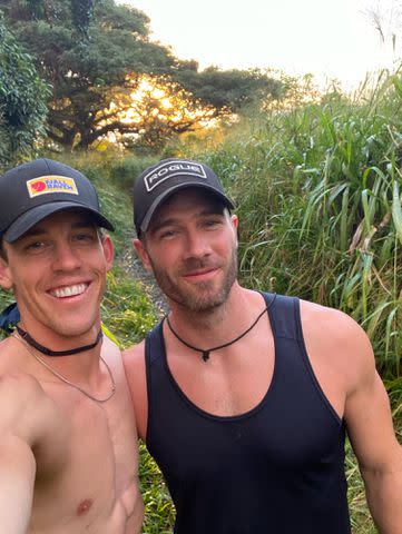 <p>Courtesy of Luke Macfarlane and Hig Roberts</p> Luke Macfarlane and Partner Hig Roberts