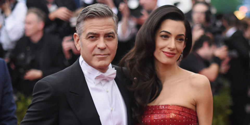 George’s wife Amal has also faced sexual harassment at work. Copyright: [Rex]