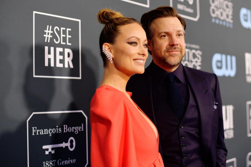 Wilde and Sudeikis in January 2020 (Getty Images for Critics Choice)