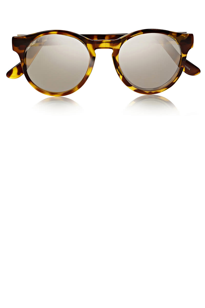 <p><strong>Le Specs </strong>sunglasses, $60, net-a-porter.com.</p><p><a rel="nofollow noopener" href="https://www.net-a-porter.com/us/en/product/639347/le_specs/hey-macarena-round-frame-acetate-sunglasses" target="_blank" data-ylk="slk:SHOP;elm:context_link;itc:0;sec:content-canvas" class="link ">SHOP</a><br></p>