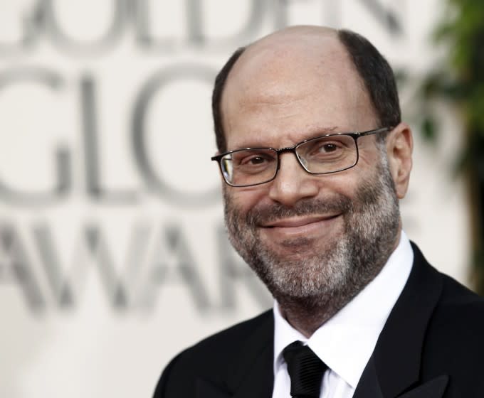 FILE - Scott Rudin arrives at the Golden Globe Awards in Beverly Hills, Calif. on Jan. 16, 2011. Rudin, one of the most successful and powerful producers, with a heap of Oscars and Tonys to show for it, has long been known for his torturous treatment of an ever-churning parade of assistants. Such behavior has long been engrained - and sometimes even celebrated - in show business. (AP Photo/Matt Sayles, File)