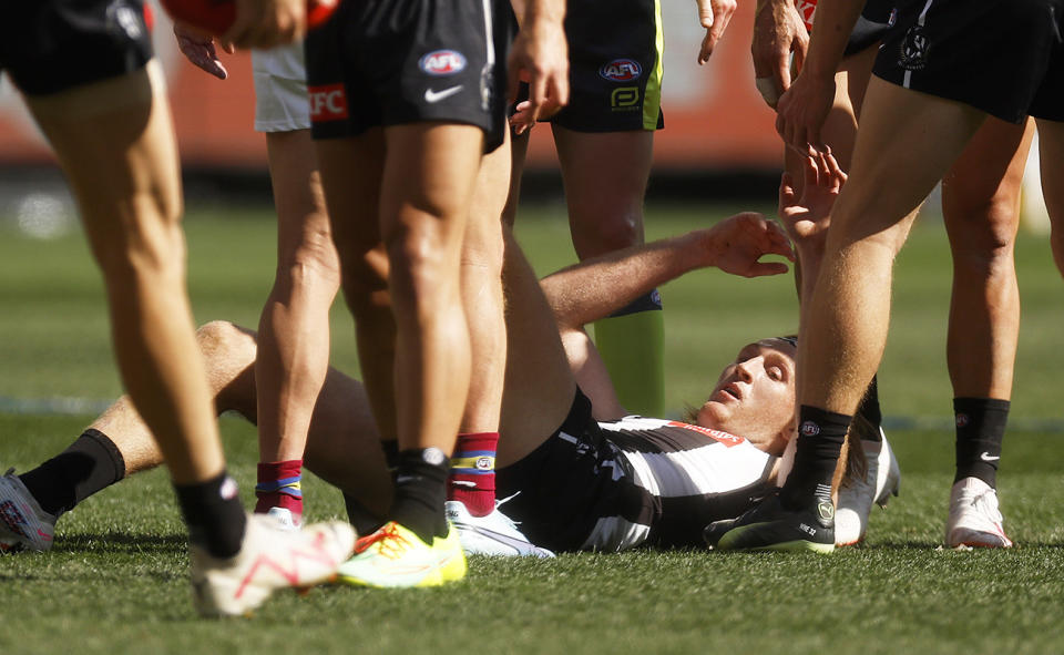 Nathan Murphy, pictured here in the AFL grand final.