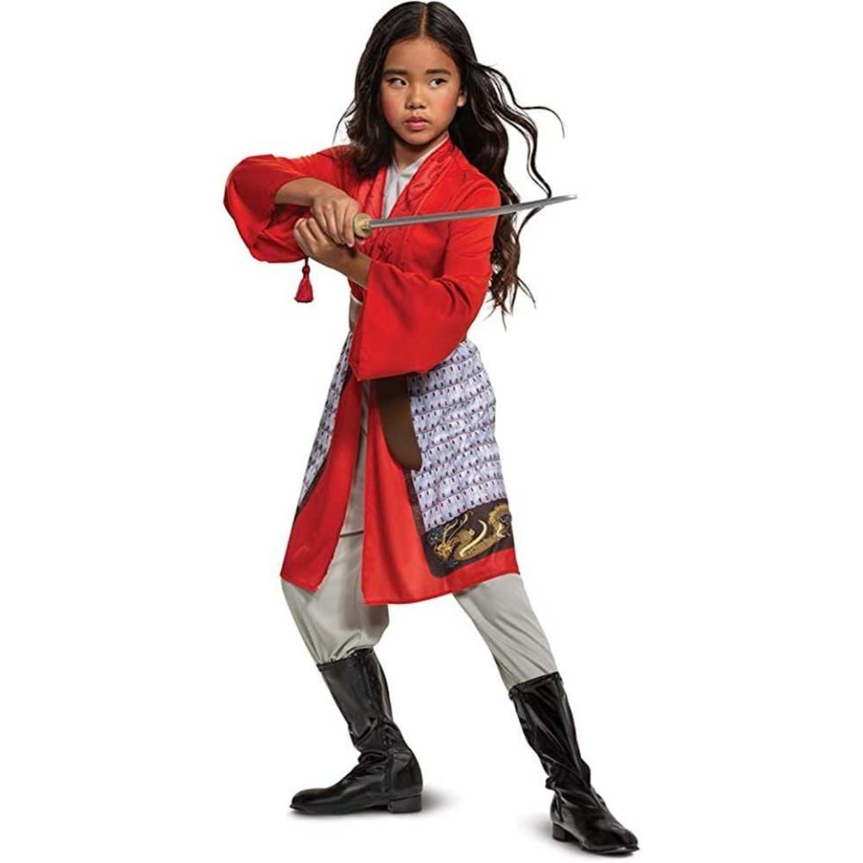 3) Mulan Costume for Girls