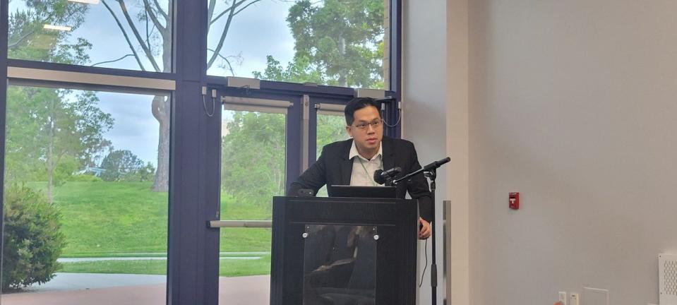 陳嘉元認為，這次研討會將進一步拓寬對台灣議題的研究視野，促進國際學術界對台灣的關注和理解。透過這樣的交流平台能夠加深學者之間的合作與互動。（記者張庭瑜／攝影）