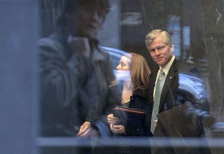 Former Virginia Governor Bob McDonnell arrives for sentencing in Richmond, Virginia January 6, 2015. REUTERS/Jay Westcott