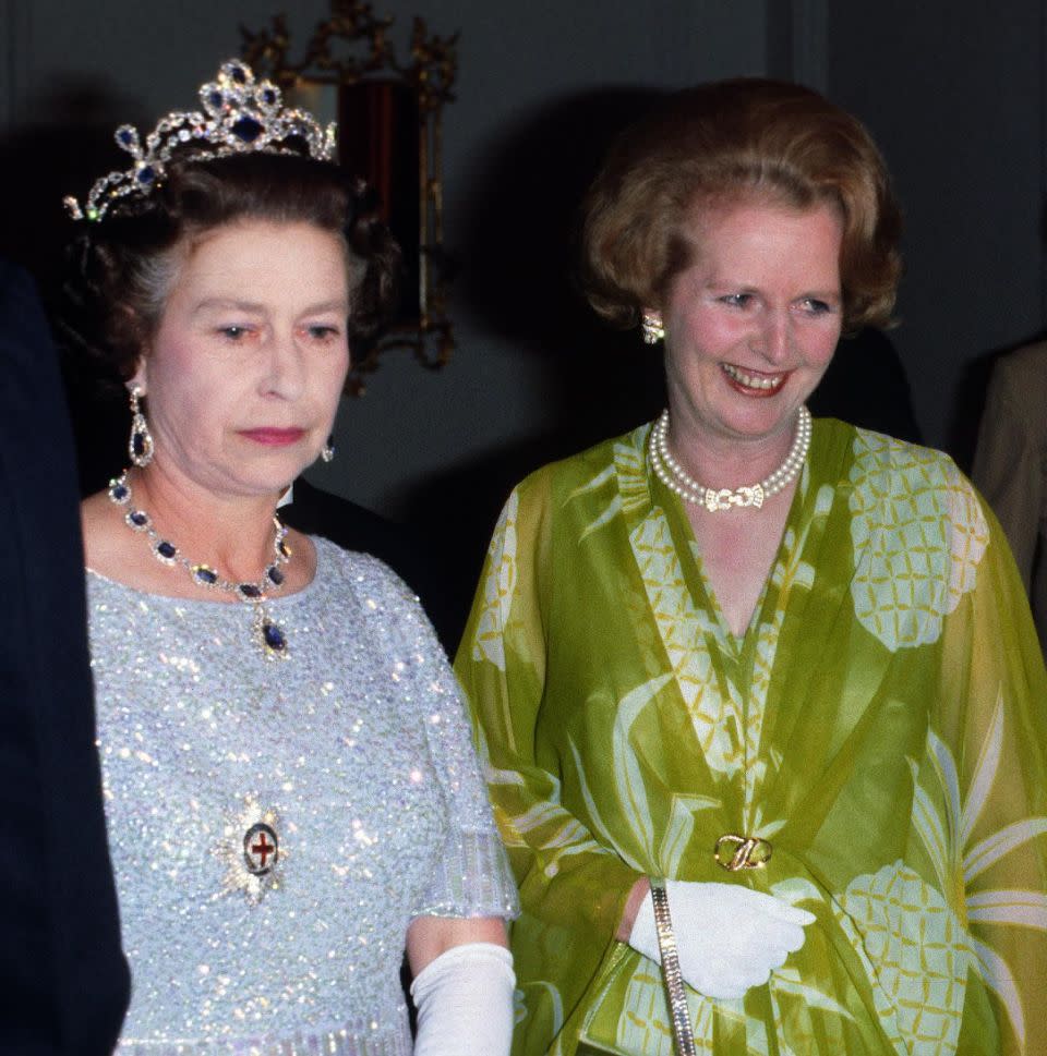 It was all to do with her relationship with former Prime Minister Margaret Thatcher. Photo: Getty Images