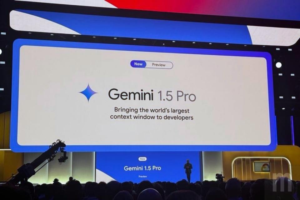 ▲Gemini 1.5 Pro開放公開預覽，更加入音訊串流處理能力，其中涵蓋調整音樂、聲調，以及處理影片中的聲音內容，並且能對應處理包含1小時長度影片、11小時長度音訊、超過30000行的程式碼，或是70萬個以上字詞內容