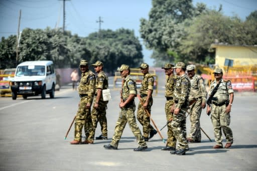 Ahead of the Indian Supreme Court verdict on a disputed holy site in Ayodhya, Indian authorities ramped up security across the country